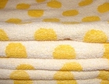handdoek badstof 50 x 50 cm geel