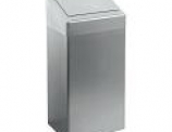 Afvalbak met klepdeksel 50 ltr rvs Uniq