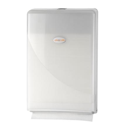 4843vouwhanddoek_dispenser_uniqcare_wit_pearl_wg